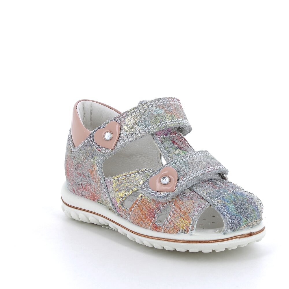 Sandal med dobbelt velcro - Multicolor Pearl - 19