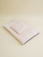 Baby sengetøj - støvet lyserød/mørkegrå
