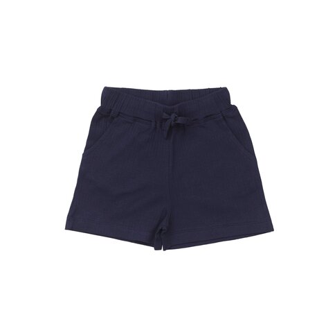 Rib jersey shorts - Mørkeblå
