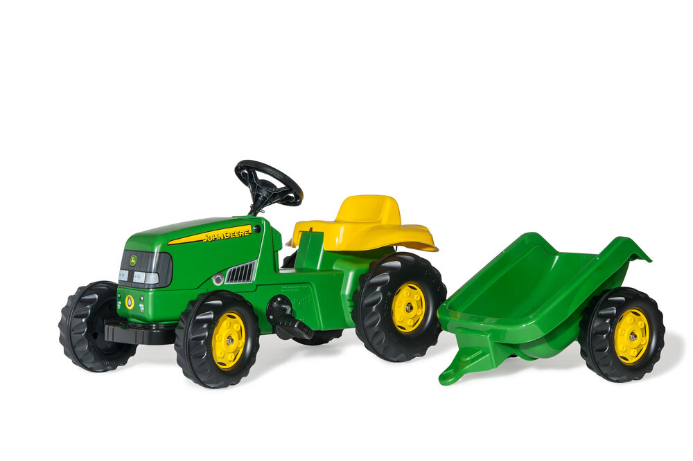 Rolly Kid traktor John Deere pedal traktor med trailer kr. 799,00,-