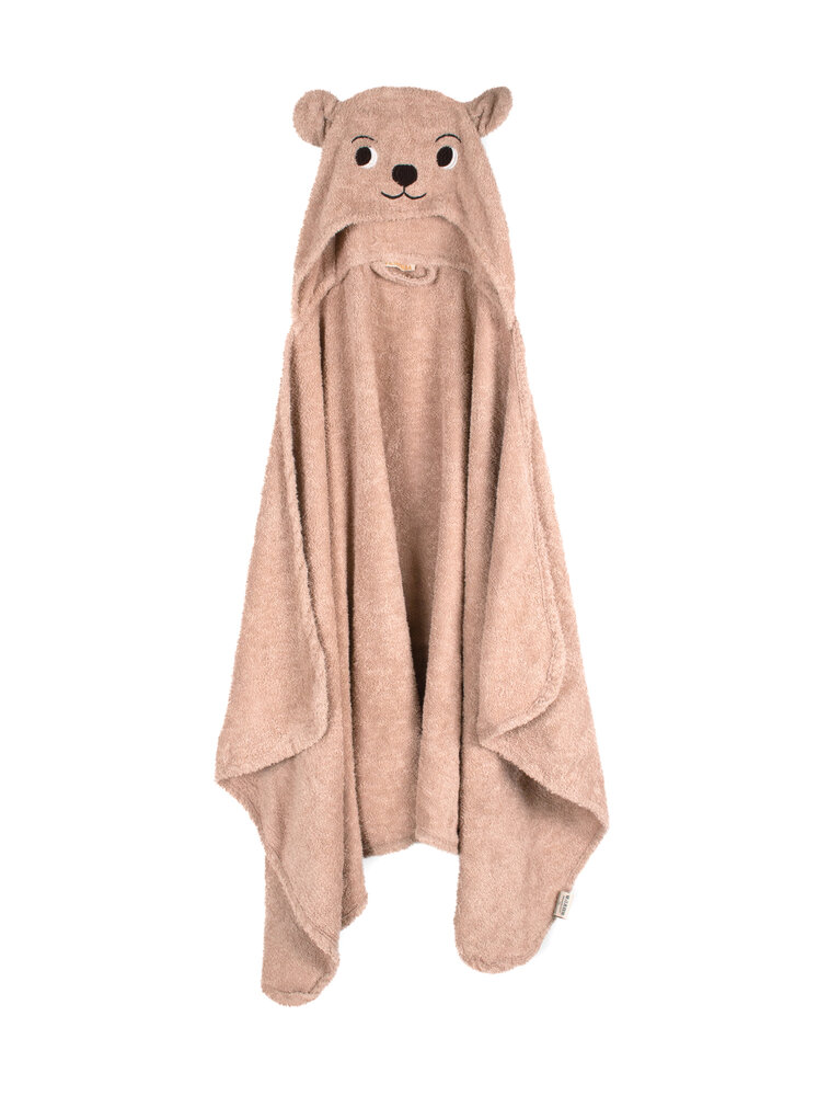 Badehåndklæde med hætte – bjørn