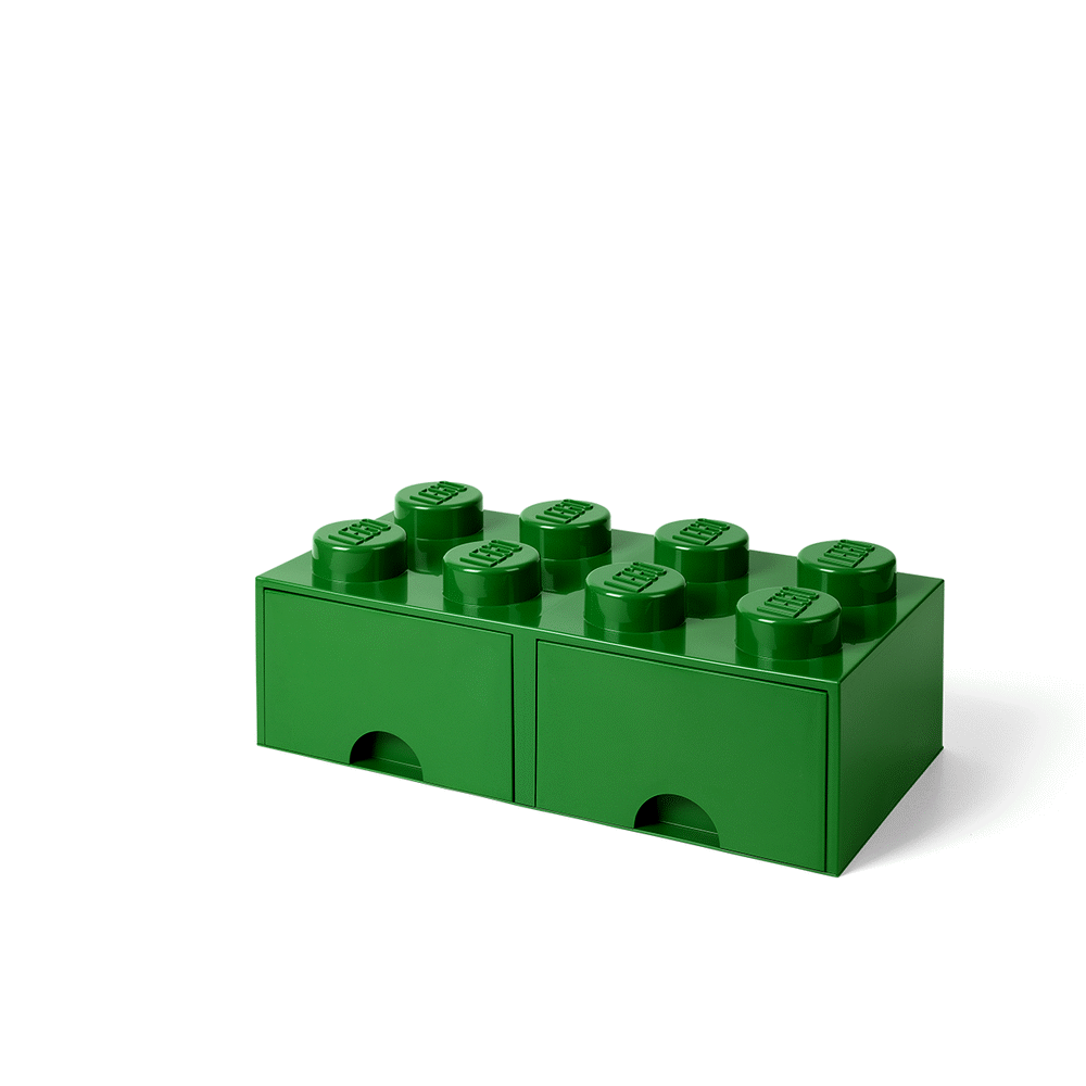 Opbevaringsskuffe Brick 8 - Mørk Grøn