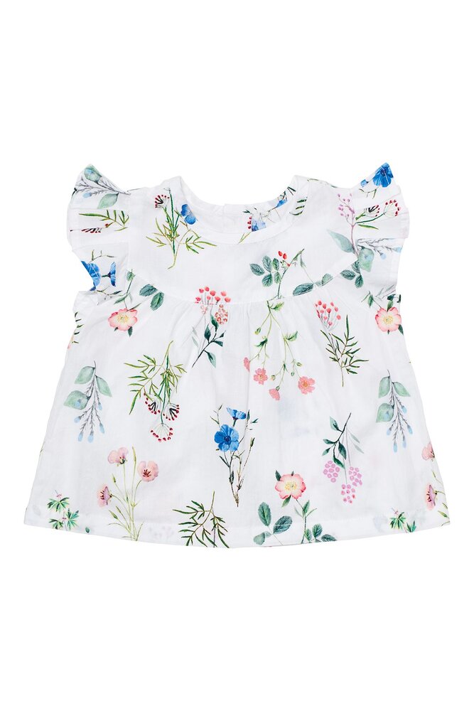Baby flower field poplin blouse - 549 - 0 MDR.