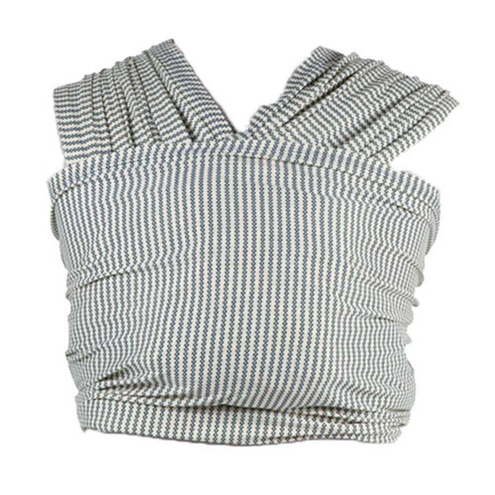 Aura Wrap - navy gingham stripe