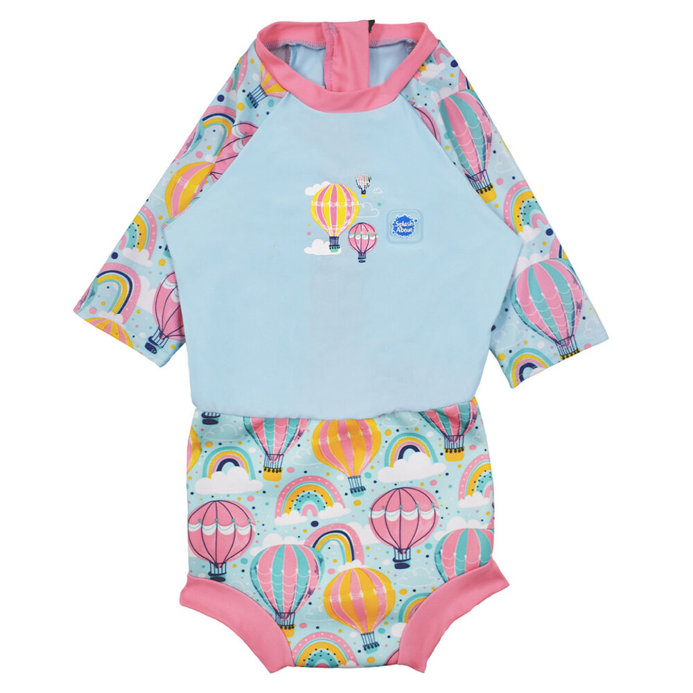 Happy nappy sunsuit - Up & Away Pink - 12-24 MDR.