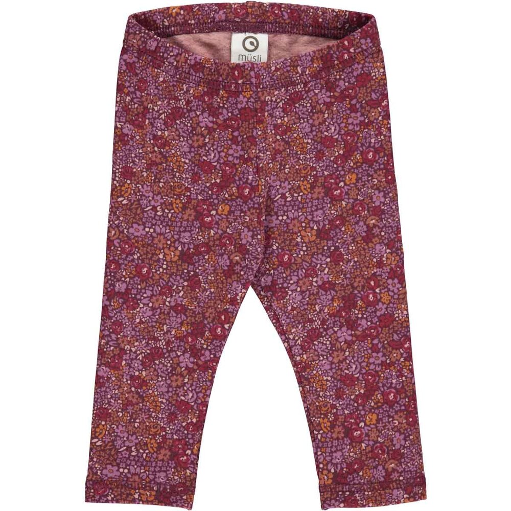 Petit blossom leggings  Fig/Boysenberry/Berry red  56