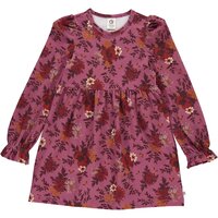 Bloomy langærmet kjole - Boysenberry/Fig/Berry red