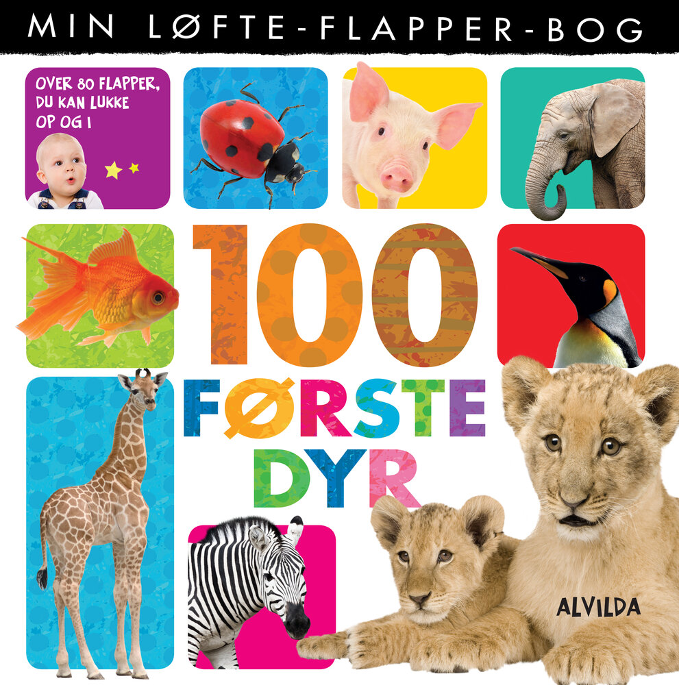 Billede af Min løfte-flapper-bog - 100 første dyr