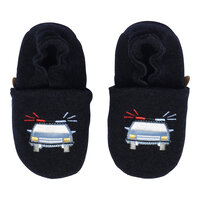 Policecar wool slippers - Marine