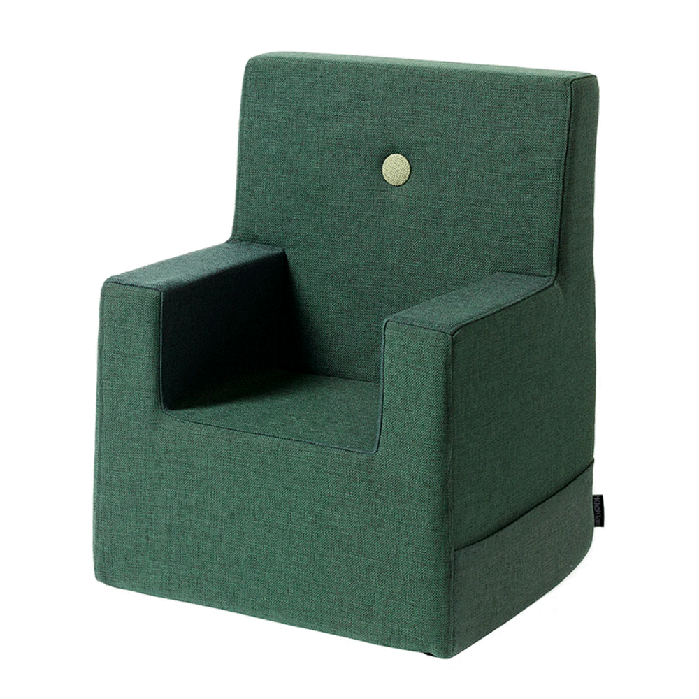 Børnestol XL - grøn/lysegrøn knap