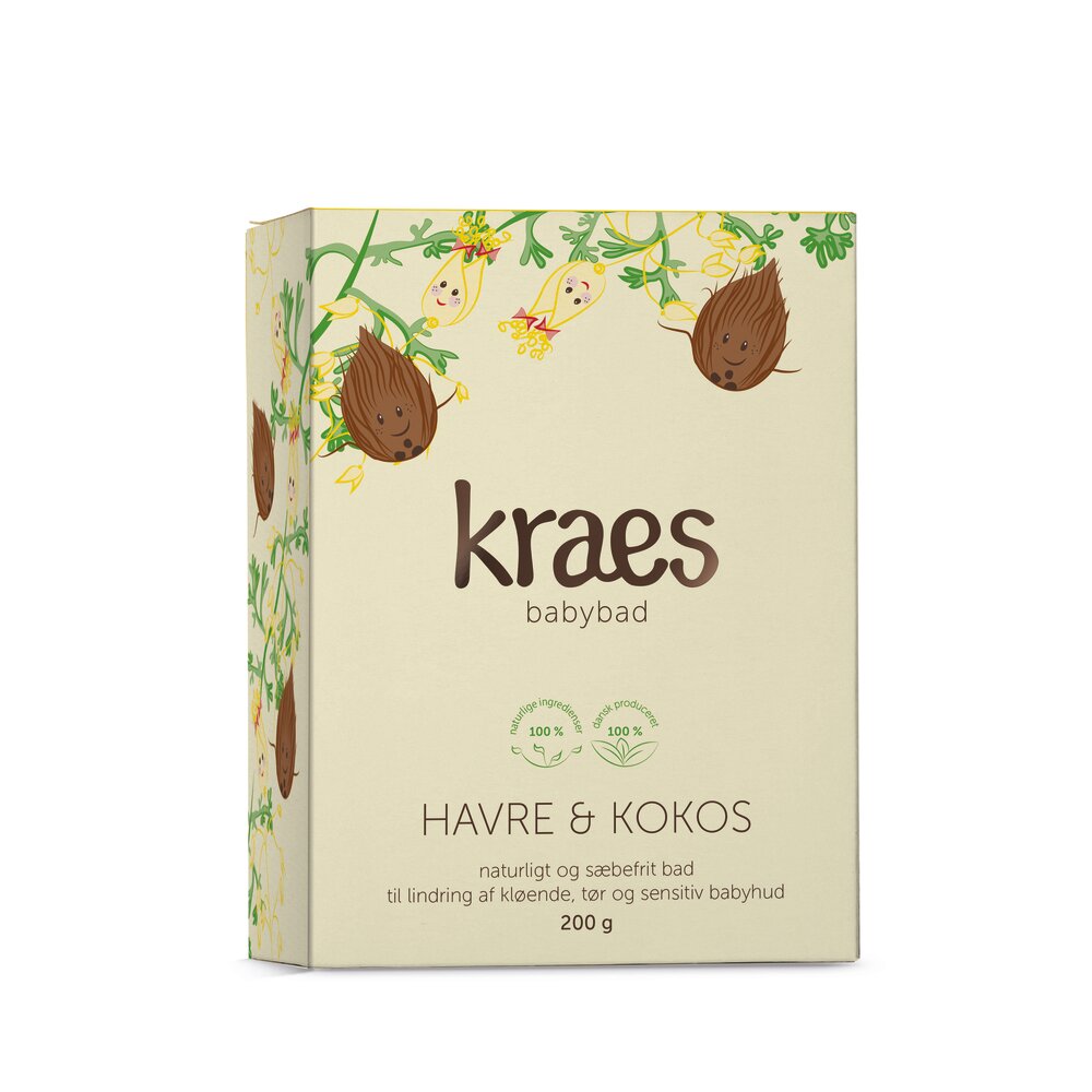 KRAES Kraes Babybad med havre/kokos 200 g.