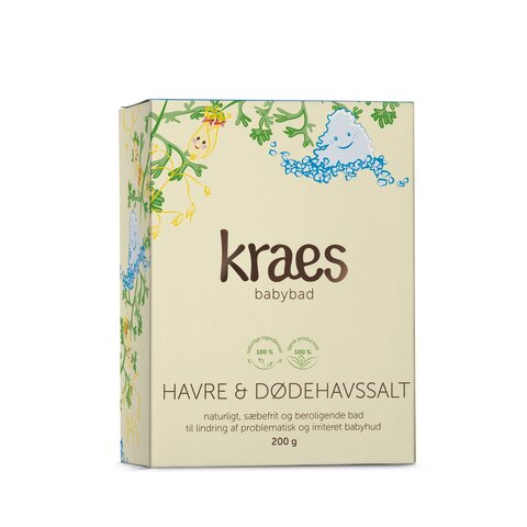 Kraes Babybad med Havre/Dødehavssalt 200 g.