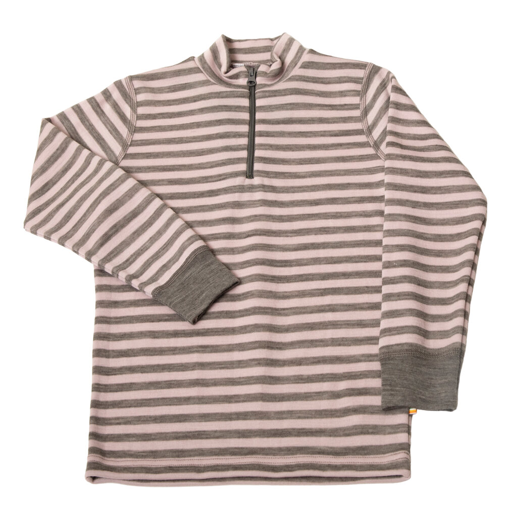 Bluse med lange ærmer - Pink Stripe - 130