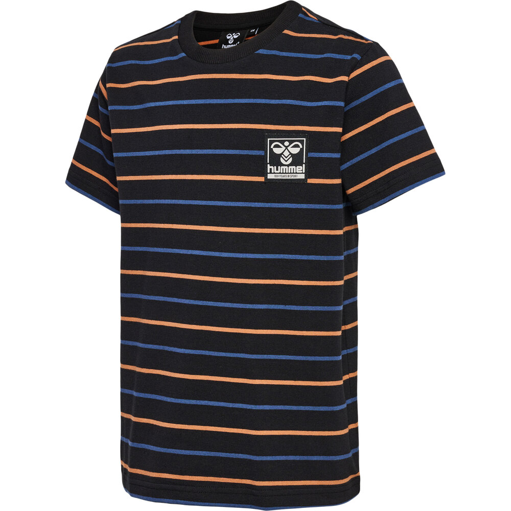 Stripe t-shirt kortærmet - BLACK - 104