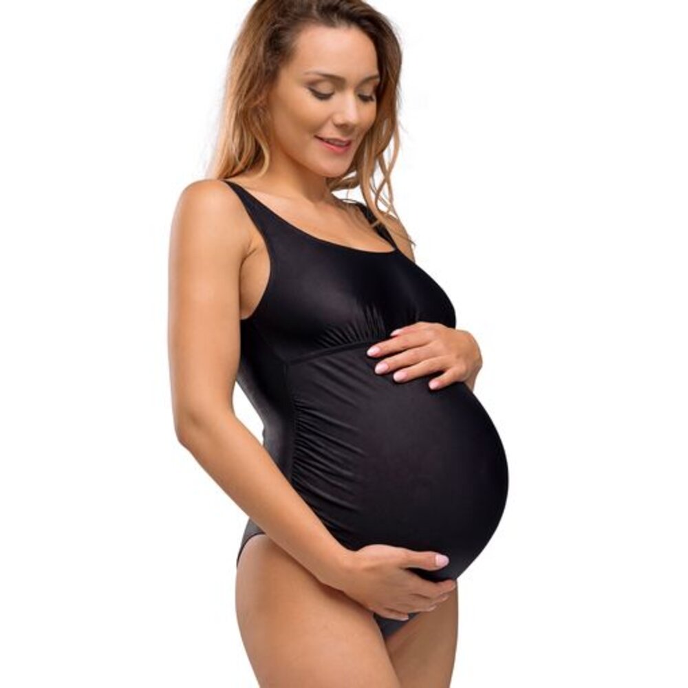 Billede af Original graviditets badedragt sort l