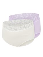 Heal lace panties 2pak - SNOW WHITE