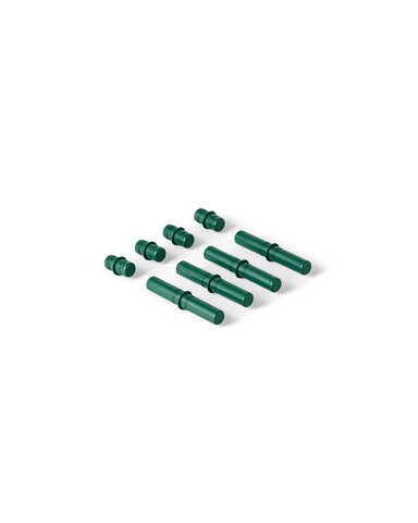 8 x Connector pegs Forest Green