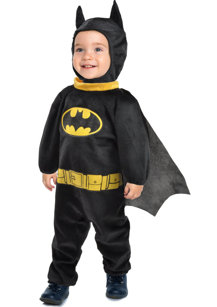 Batman Junior kostume - SORT - 6-12 MDR.