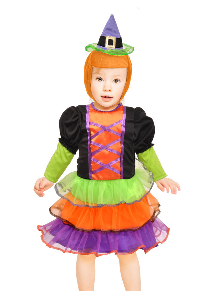 Baby Hekse kostume - SORT - 1-2 ÅR