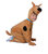 Scooby-Doo baby kostume - BRUN