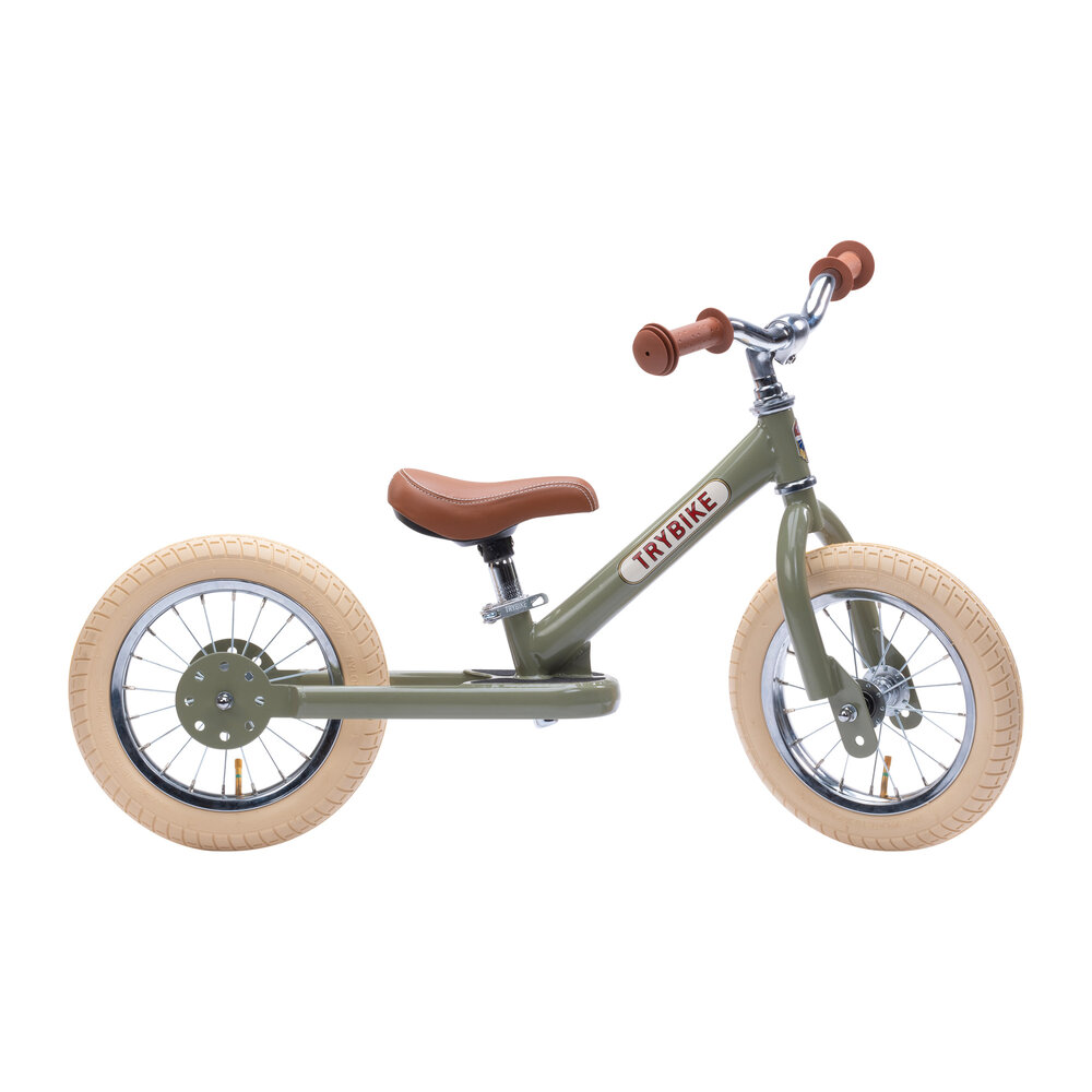 Løbecykel, 2 hjulet, Vintage grøn