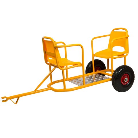 Moon-Car trolley m/ 2 sæder og punkterfri hjul