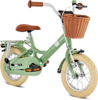 Youke Classic 12" cykel med kurv - Retro grøn