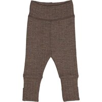 Woolly bukser med foldbare fødder - Walnut melange