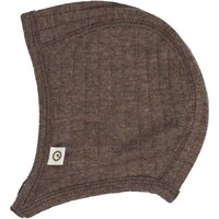 Woolly hat i merinould - Walnut melange