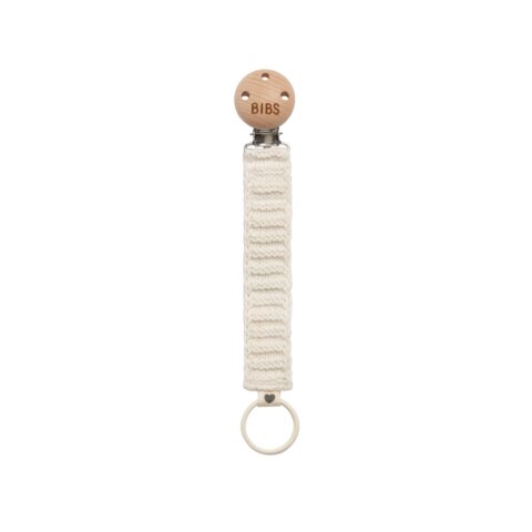 Pacifier Clip Knitted - Ivory