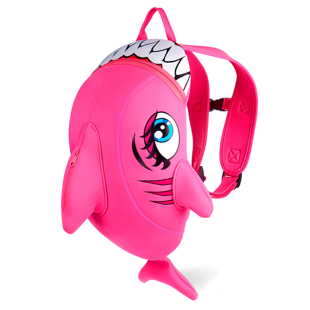 Crazy Safety Rygsæk til børn Pink haj