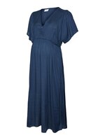 Pinar lia midi kjole - medieval blue