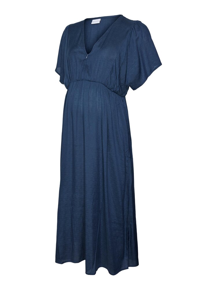 Pinar lia midi kjole - medieval blue - S