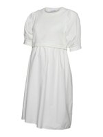 Carolina june 2/4 kjole - SNOW WHITE