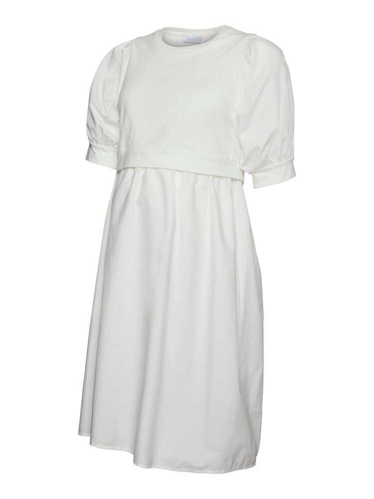 Carolina june 2/4 kjole - SNOW WHITE - S