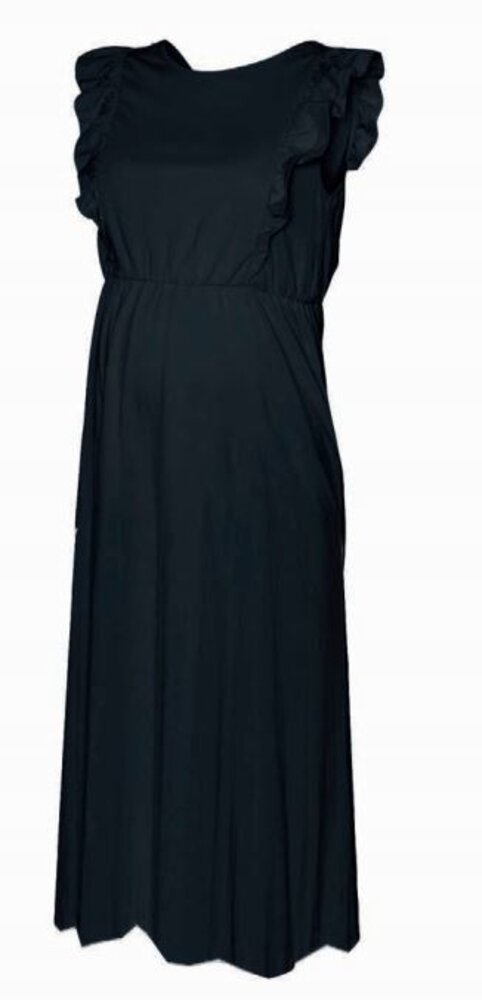Roberta Mary maxi kjole - BLACK - S