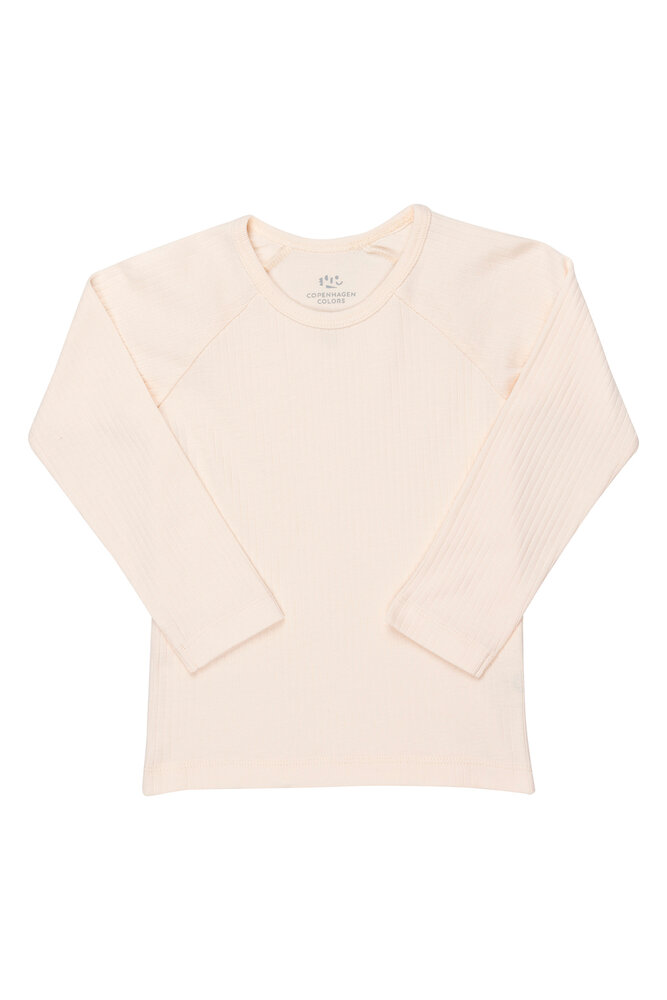 T-shirt lange ærmer - soft pink  - 74
