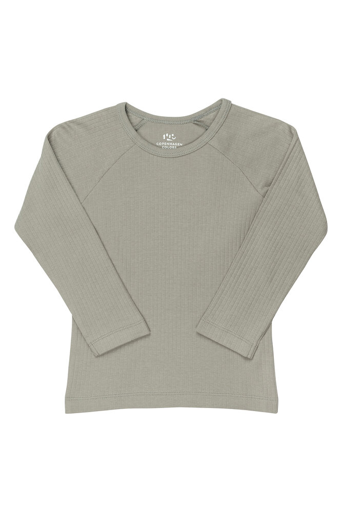 T-shirt lange ærmer - light grey - 80