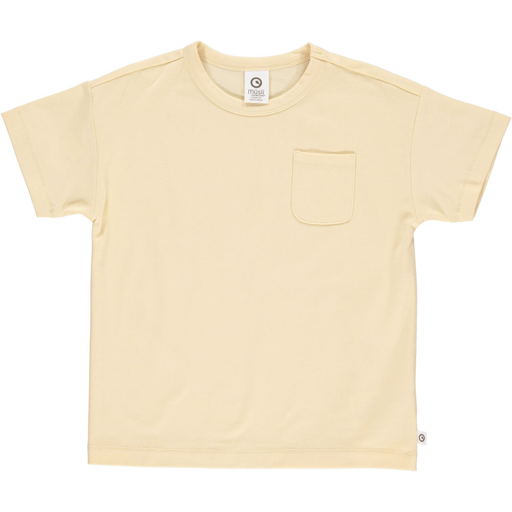 Cozy me drop shoulder T-shirt - Calm yellow - 116