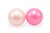2 Plastikbolde i net (lyserød og pink)