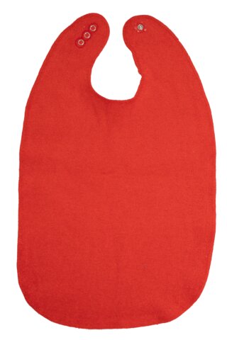 Frottesmæk 50 x 30 cm. med trykknapper - Rød