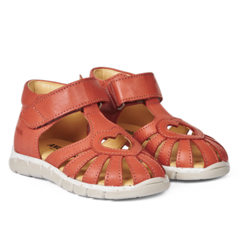 Sandal med velcrolukning - Coral - 22