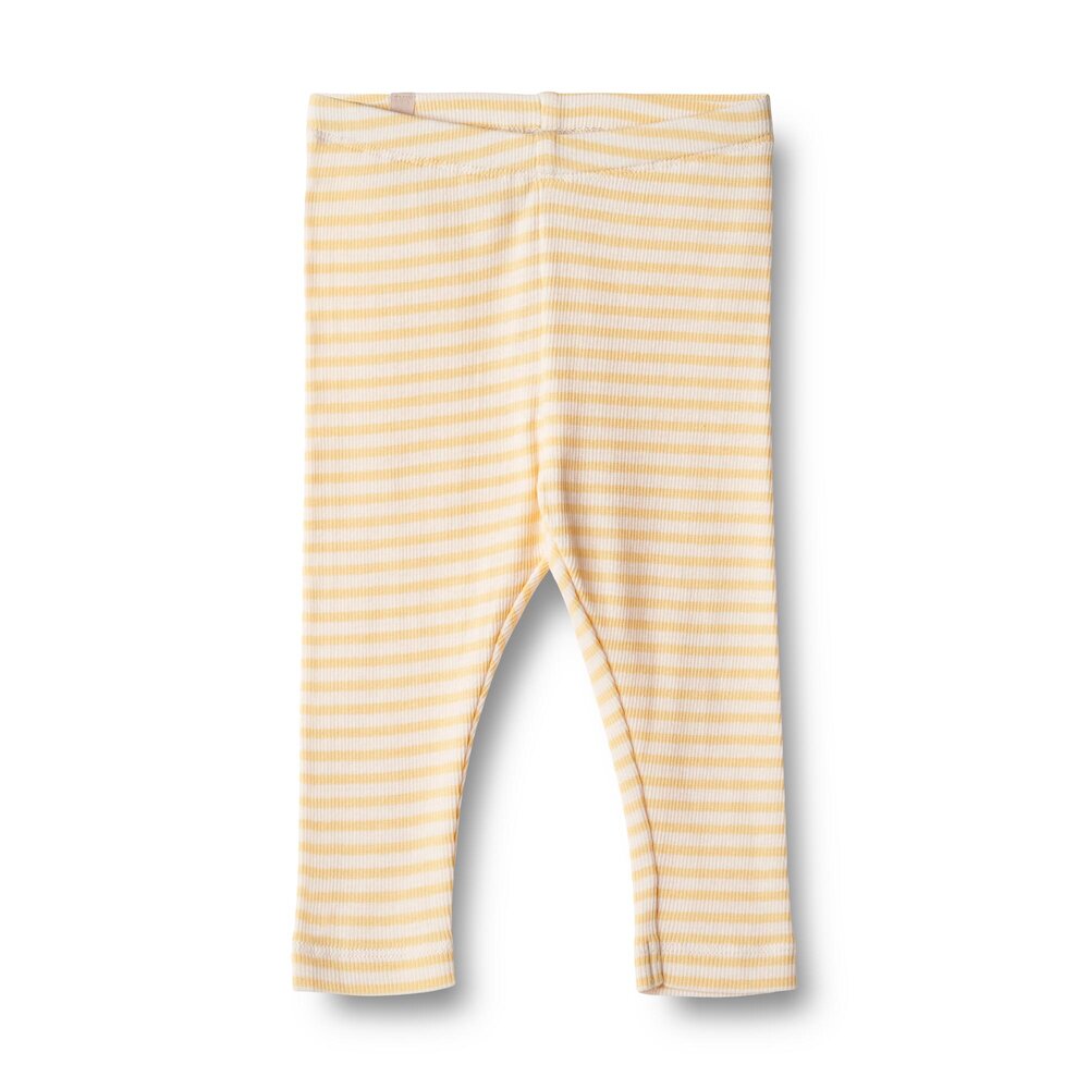Wheat Jules jersey leggings - pale apricot stripe 92