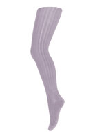 Basic rib strømpebuks - Lavender Sky