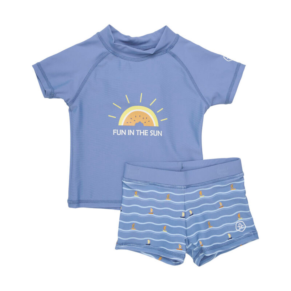 Baby T-shirt sæt ss - Coronet Blue - 98