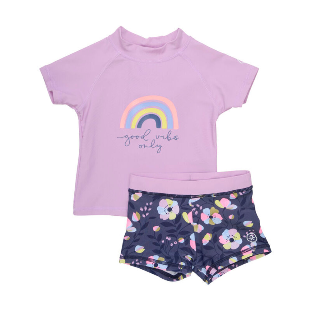 Billede af Baby T-shirt sæt ss - Lavender Mist - 104
