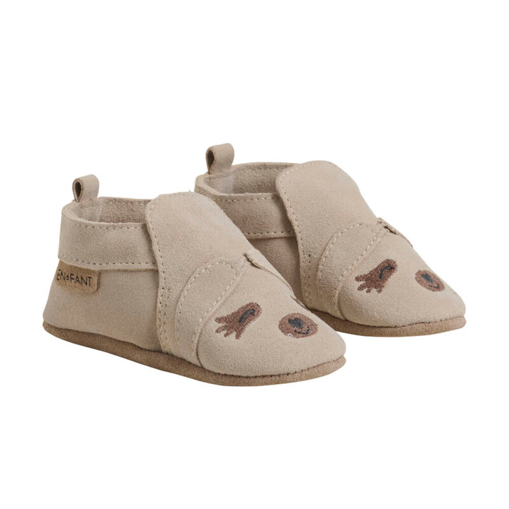Slippers Suede Animal - Cement - 24