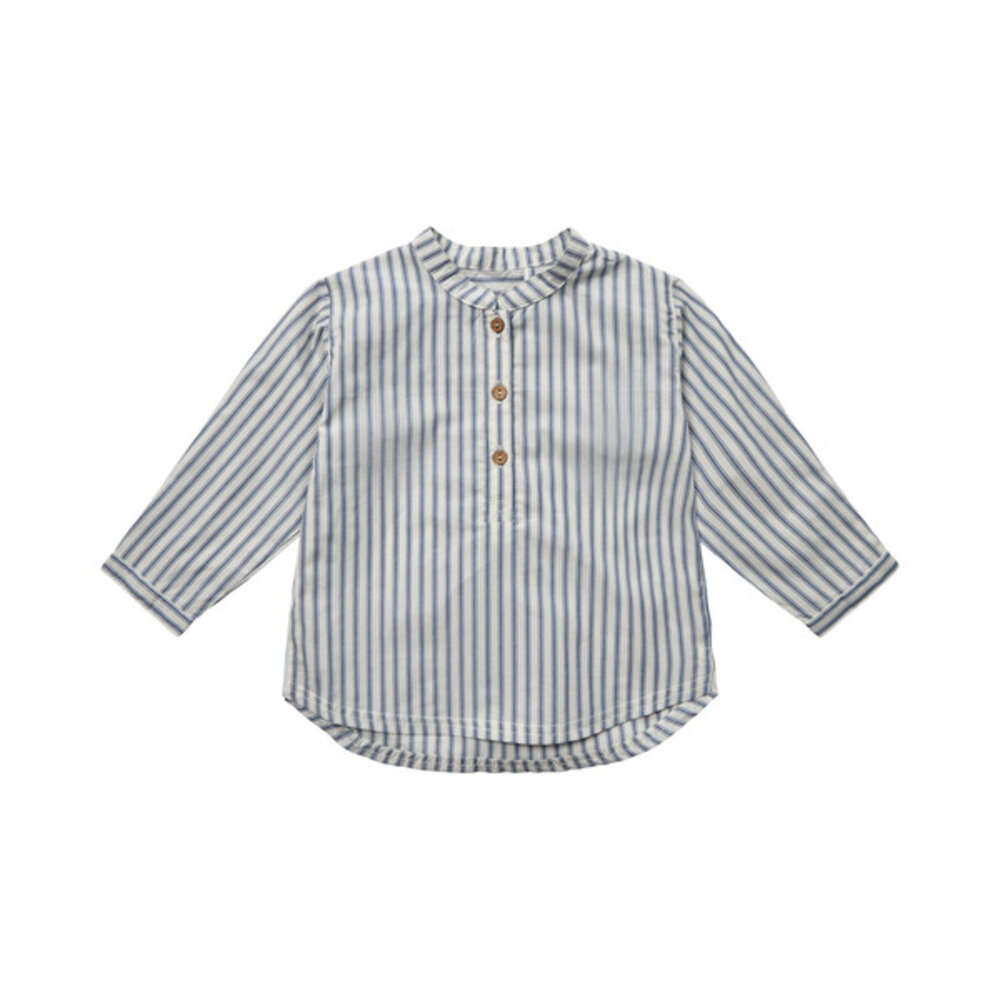 Shirt - Blue striped - 80