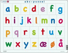Puslespil Alfabetet (små bogstaver) 29 brikker