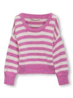 Newpiumo langærmet pullover - SUPER PINK